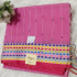 Bengal Cotton with Cross Stitch Design Baby Pink