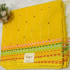 Bengal Cotton with Cross Stitch Design Baby Yellow