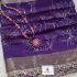 Digital Dola Floral Printed Sarees Purple