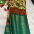 Kalamkari Printed with Gold Zari Border Cream