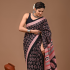 Mul Mul Soft Cotton Saree Blue Printed