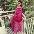 Mul Mul Soft Cotton Saree Pink Printed
