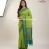 Kalyani Cotton Saree Parrot Green with Rama Green