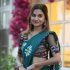Pure Handloom Cotton Saree Emerald Green with Sunflower design
