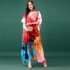 Feather Silk with Digital Print Kaftan