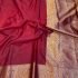 Maheswari Silk Cotton Saree  - Red