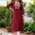 Roman Silk Kurti with Embroidery