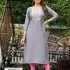 Roman Silk Kurti with Embroidery