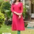 Roman Silk Kurti with Embroidery