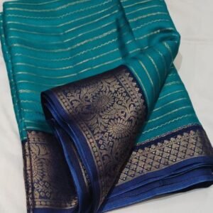 Georgette Mysore Semi Silk Saree