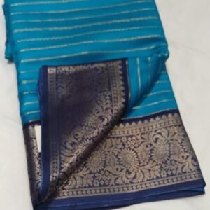 Georgette Mysore Semi Silk Saree