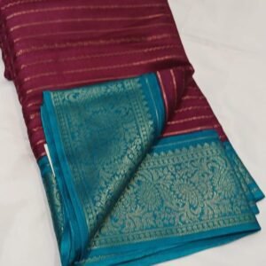 Georgette Mysore Semi Silk Saree