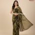 Georgette Saree with Tye and Dye Design with Lace Border