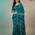 Georgette Saree with Tye and Dye Design with Lace Border