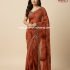 Georgette Saree with Tye and Dye Design with Lace Border