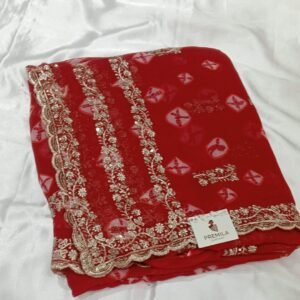 Georgette Bandhani Fancy Sarees