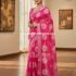 Linen Cotton with Floral Printed Saree