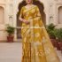 Linen Cotton with Floral Printed Saree