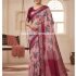 Linen Cotton with Floral Printed Saree