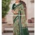 Linen Cotton with Floral Printed Saree